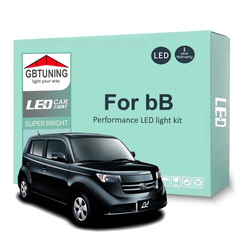 LED Interior Light Kit for Toyota bB 2000-2017 - Canbus Dome Map Door Trunk Bulbs | AUTOKITSHOP