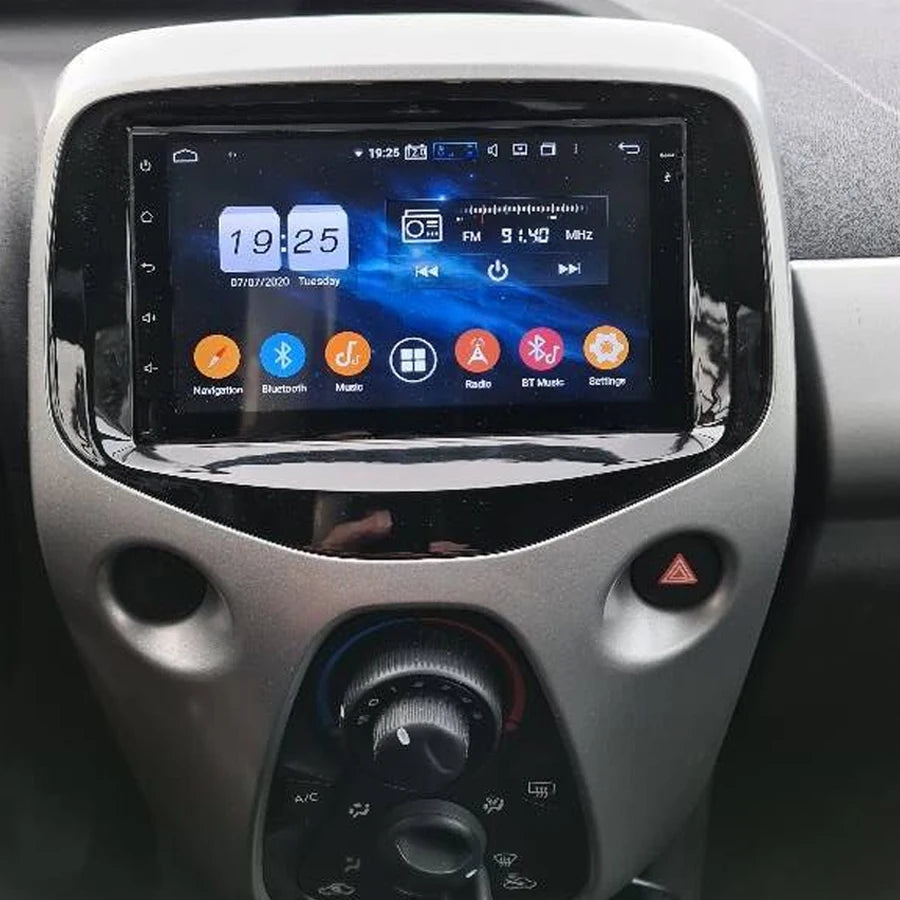 128GB Rom Car Stereo With Screen For Peugeot 108 Citroen C1 Toyota aygo Android 13 GPS Nav