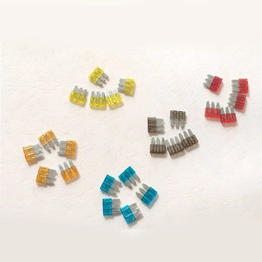 25 Pcs/lot Micro 3 Pins Fuse Automotive Car Fuse For Ford Focus Mondeo Dodge JEEP 5A 7.5A