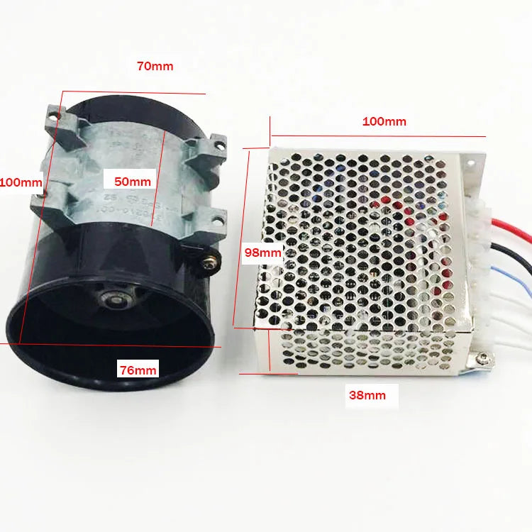 Car Electric Turbine Power Turbo Charger Air Intake Fan Automatic Speed Regulation High Ef