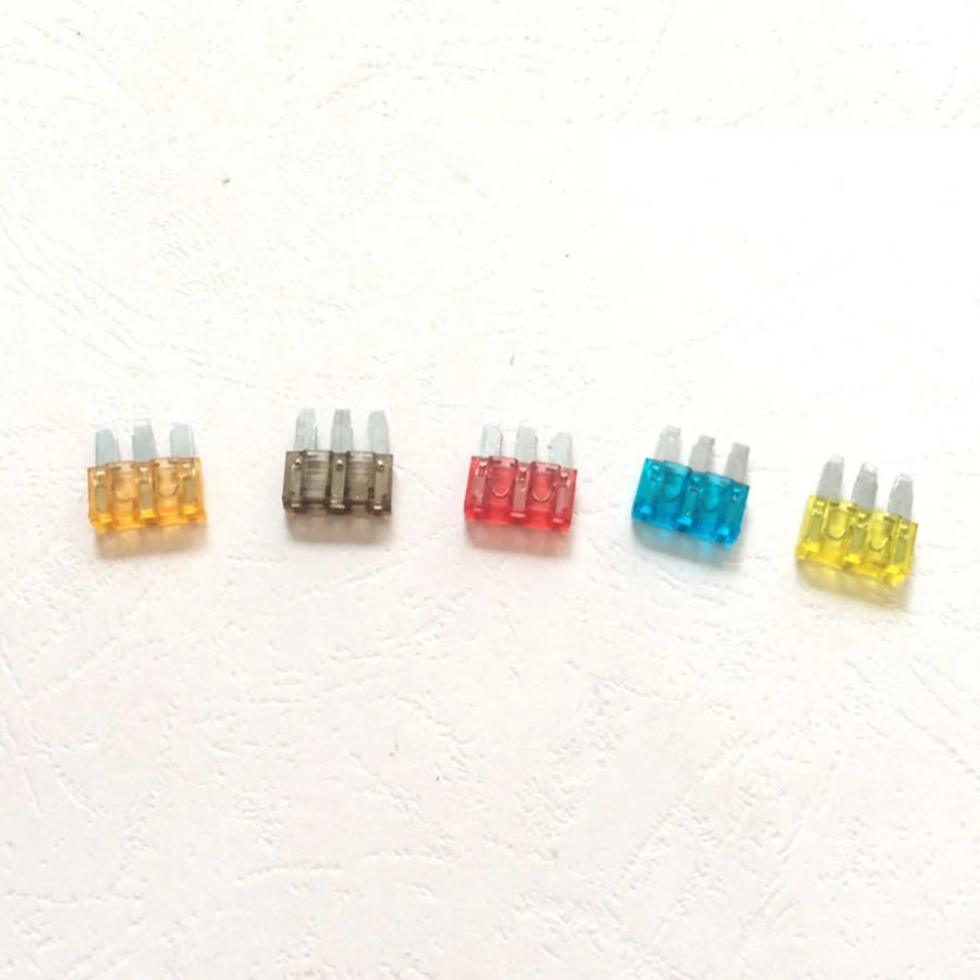 25 Pcs/lot Micro 3 Pins Fuse Automotive Car Fuse For Ford Focus Mondeo Dodge JEEP 5A 7.5A