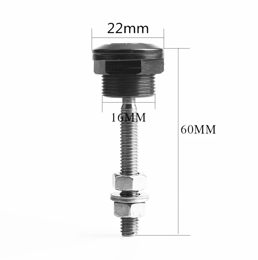 22mm Aluminum Push Button Bonnet Hood Pin Lock Clip Kit Car Quick Release Bumper Latch Uni