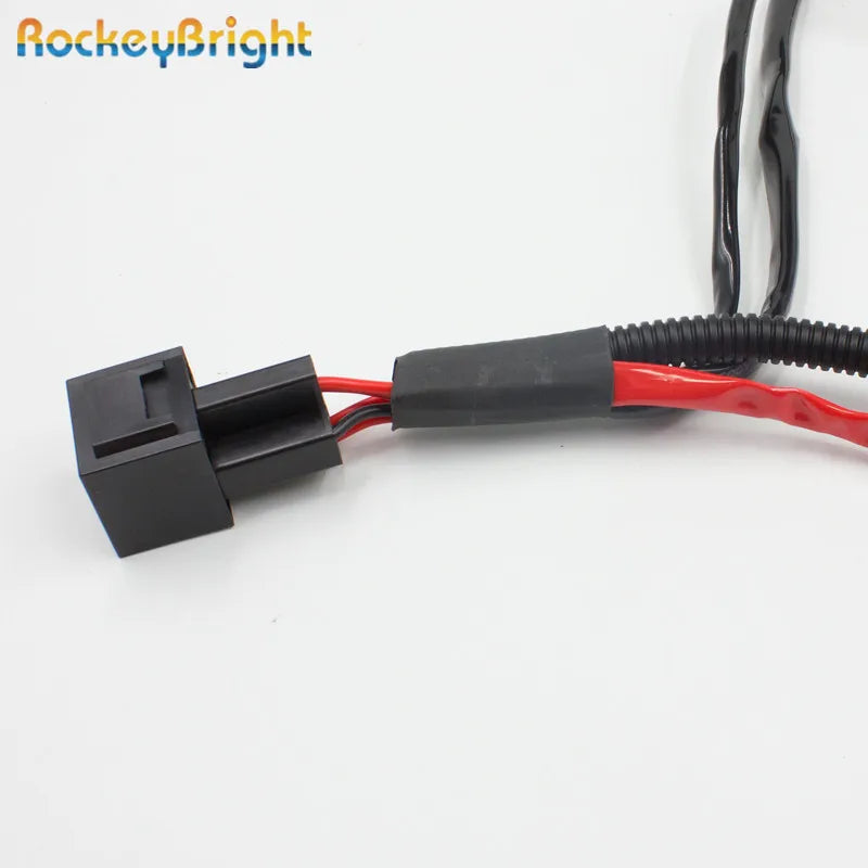 Rockeybright HID Xenon Bulb Extension Cable Xenon HID Kit Relay Wiring Harness H1 H3 H7 H8