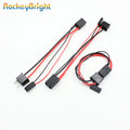 Rockeybright H7 Headlight Car Socket HID Bi-xenon Adapter for H7 Male Female Splitter for