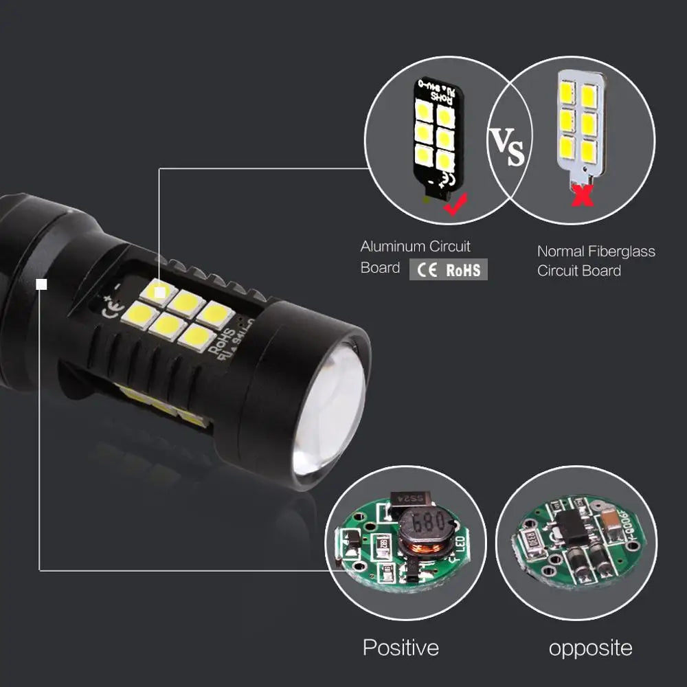 T20 LED Light Canbus W21W W21/5W Led Signal Light Bulb WY21W 7440 7443 T25 3156 3157 P27/7