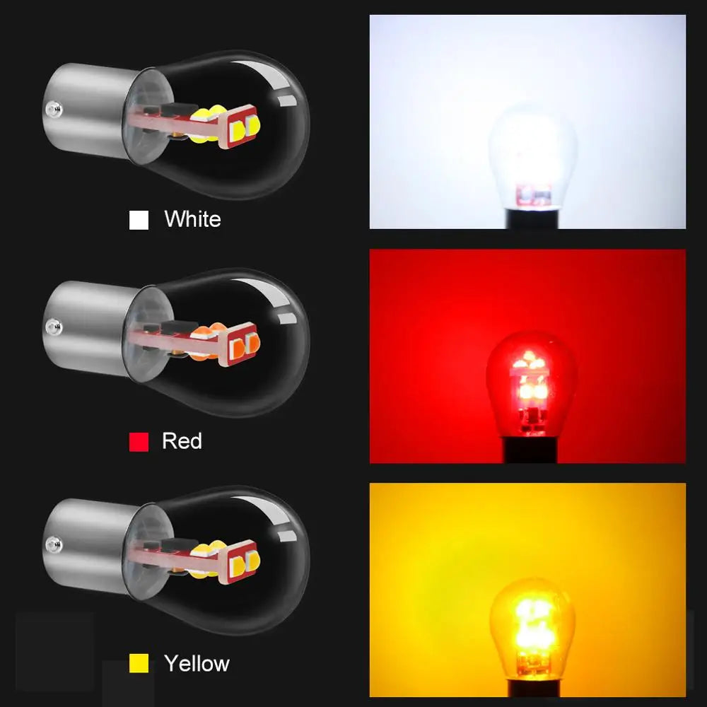 1157 BA15D BAY15D 1156 BA15S P21W P21/5W Led Bulb S35 800LM Car Turn Signal Lamp Reverse B