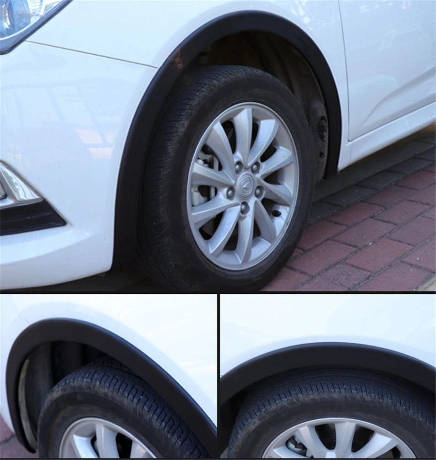 Universal 2pcs 6.5cm width-1.5M length Widening Car Fender Flare Extension Wheel Eyebrow R