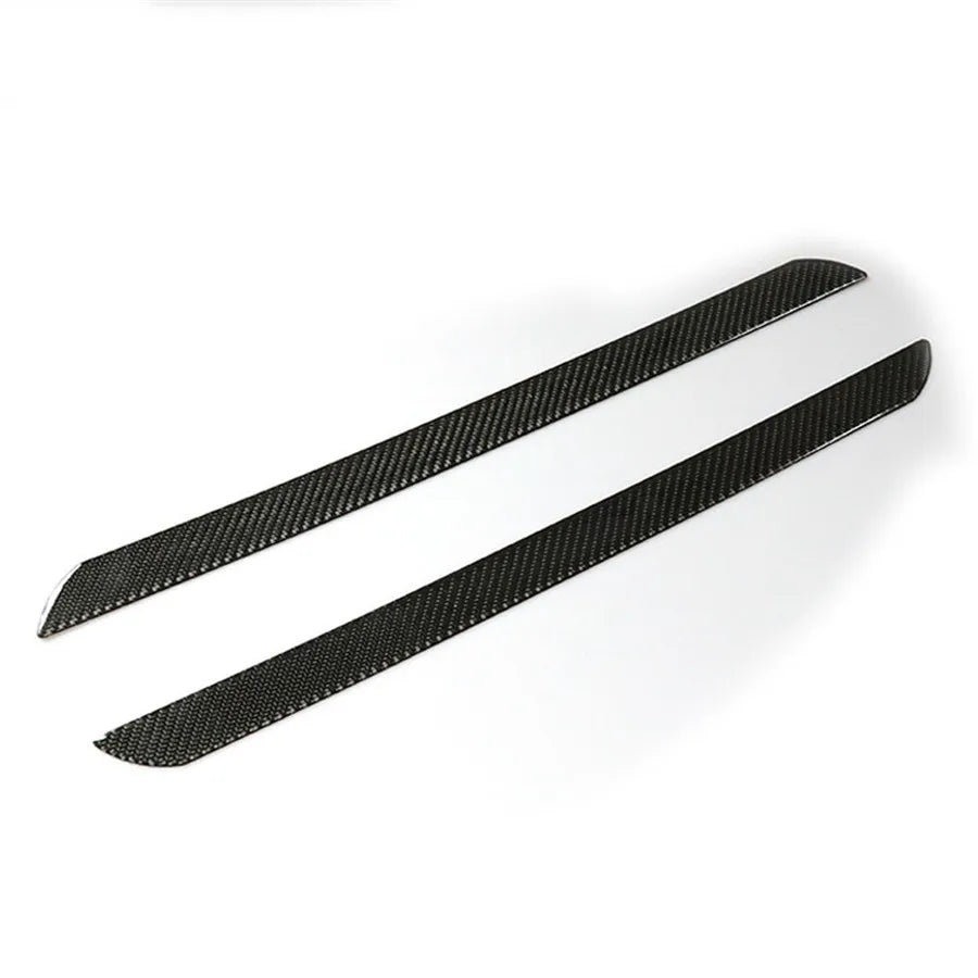 Universal 4pcs car styling48CM+25CM Real Carbon Fiber Front Rear Car Scuff Plate Door Sill