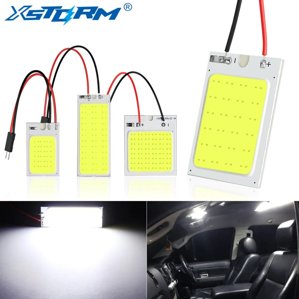 2-Piece LED Interior Light Kit for BA9S C5W T4W - Canbus Error-Free Interior Bulbs