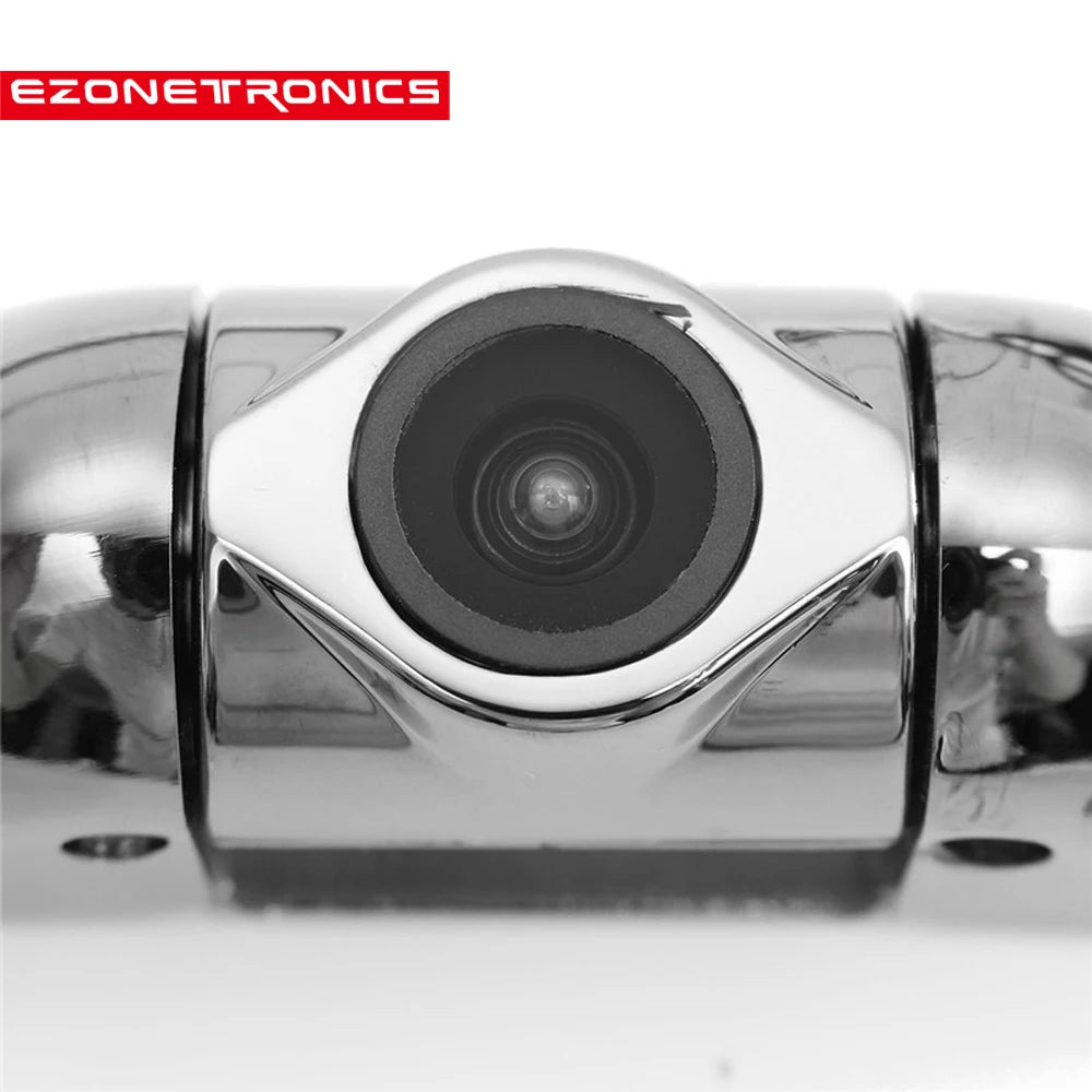 18 Car Rear View Camera License Plate Mount Silver / Black Reverse Backup Camera License P