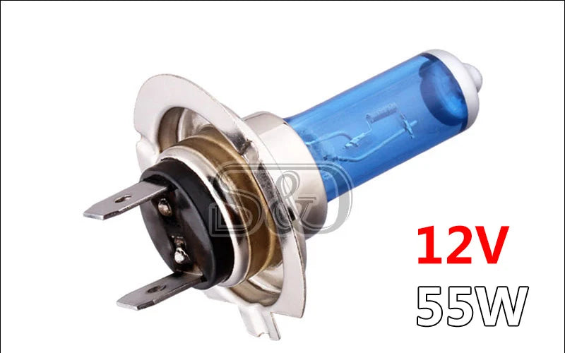 H7 50W 12V Super Bright White Fog Lights Halogen Bulb High Power Car Headlights Lamp Car L
