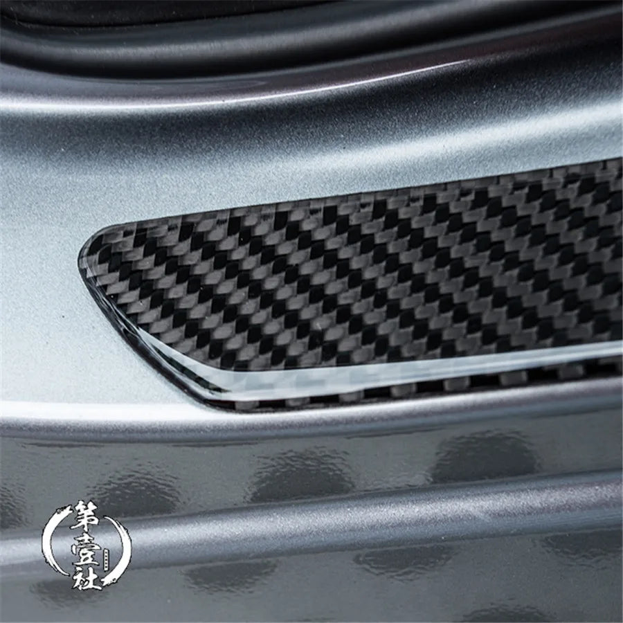 Universal Door Sill Cover Car Scuff Plate Panel Step Protector Guard Real Carbon Fiber 60