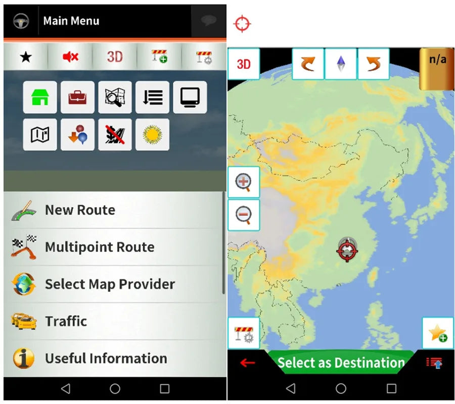 Android Car GPS Navigation Europe Map 16GB SD Card France Italy Spain