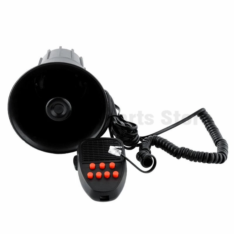Universal Car Warning Alarm 150DB 12V 7 Sound Loud Police Fire Siren Horn PA Speaker Kit