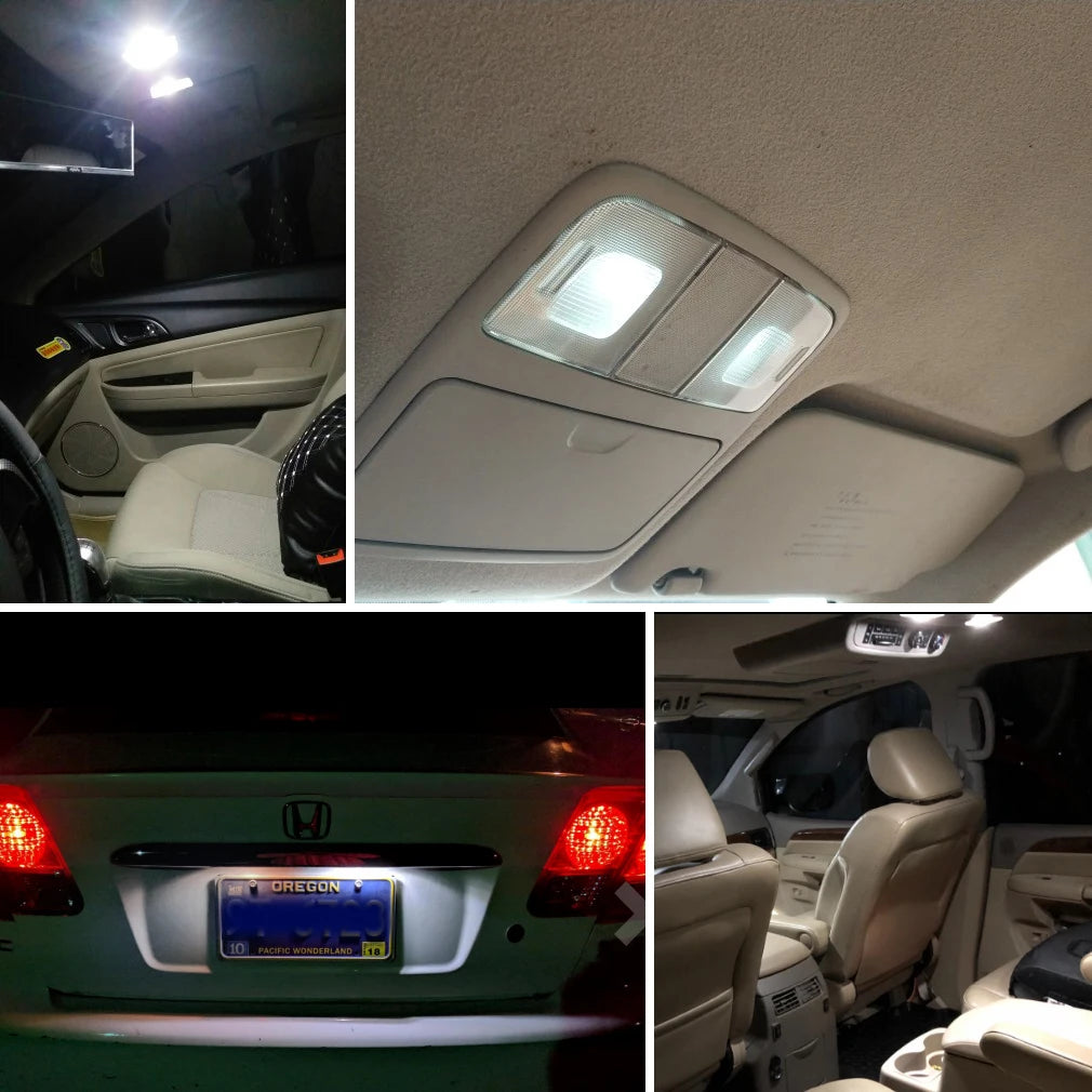 T4W H6W Led Light Canbus BA9S T11 Signal Light 3D Car Interior Light Auto Dome Lamp Readin