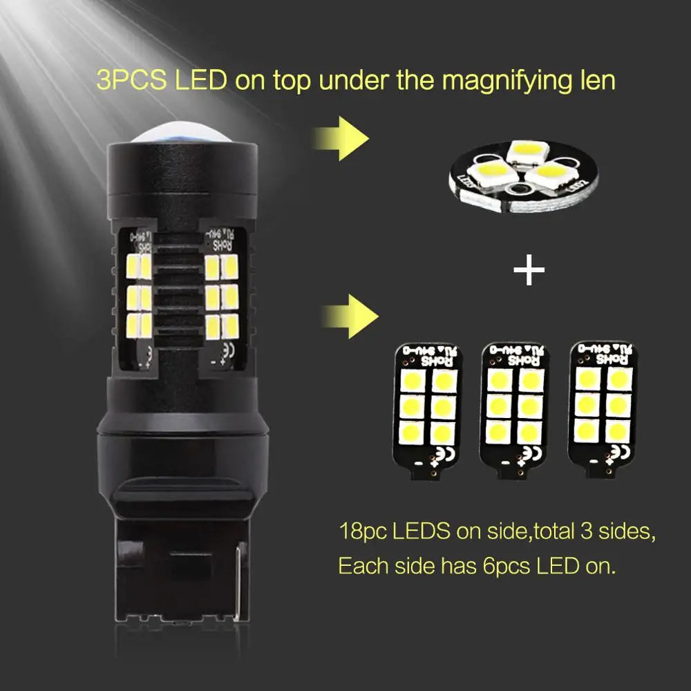 T20 LED Light Canbus W21W W21/5W Led Signal Light Bulb WY21W 7440 7443 T25 3156 3157 P27/7