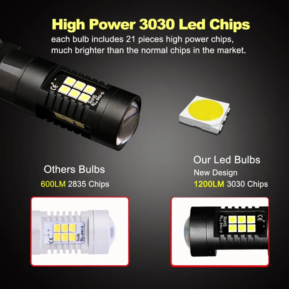 T25 3157 Led Bulb P27/7W High Power 21 3030SMD Auto Led Light Car Stop Brake Turn Signal L