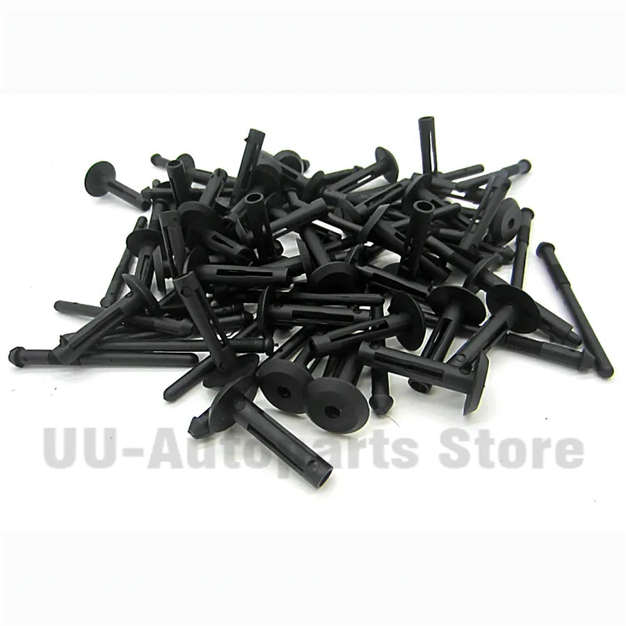 100Pcs/Set 6MM Car Plastic Rivets Automobile Clips For BMW Hole Push Car Bumper Panel Rive