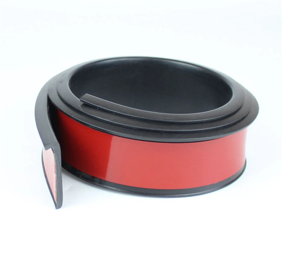 Universal 2pcs 6.5cm width-1.5M length Widening Car Fender Flare Extension Wheel Eyebrow R