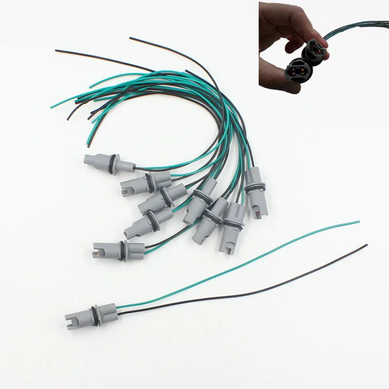 T10 30CM LED Socket Cable W5W 168 194 CANBUS Car Auto LED Light Lamp Bulb Cable Wire Harne
