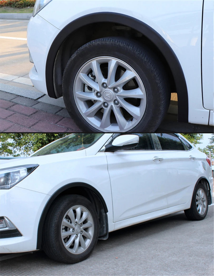 Universal 2pcs 6.5cm width-1.5M length Widening Car Fender Flare Extension Wheel Eyebrow R