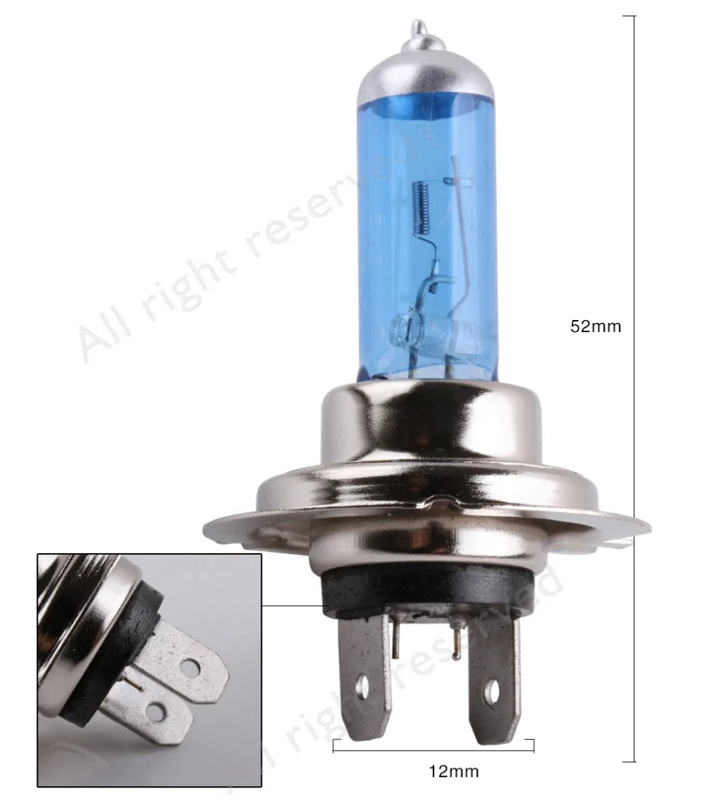 H7 100W 12V 55W Super Bright White Fog Lights Halogen Bulb High Power Car Headlights Lamp