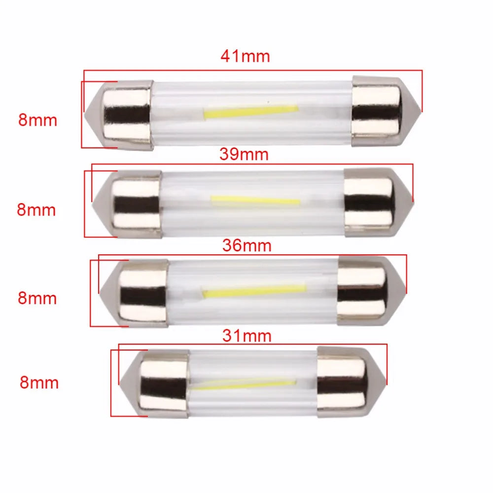 10-Piece LED Interior Light Kit for C10W C5W - Canbus Error-Free Interior Bulbs