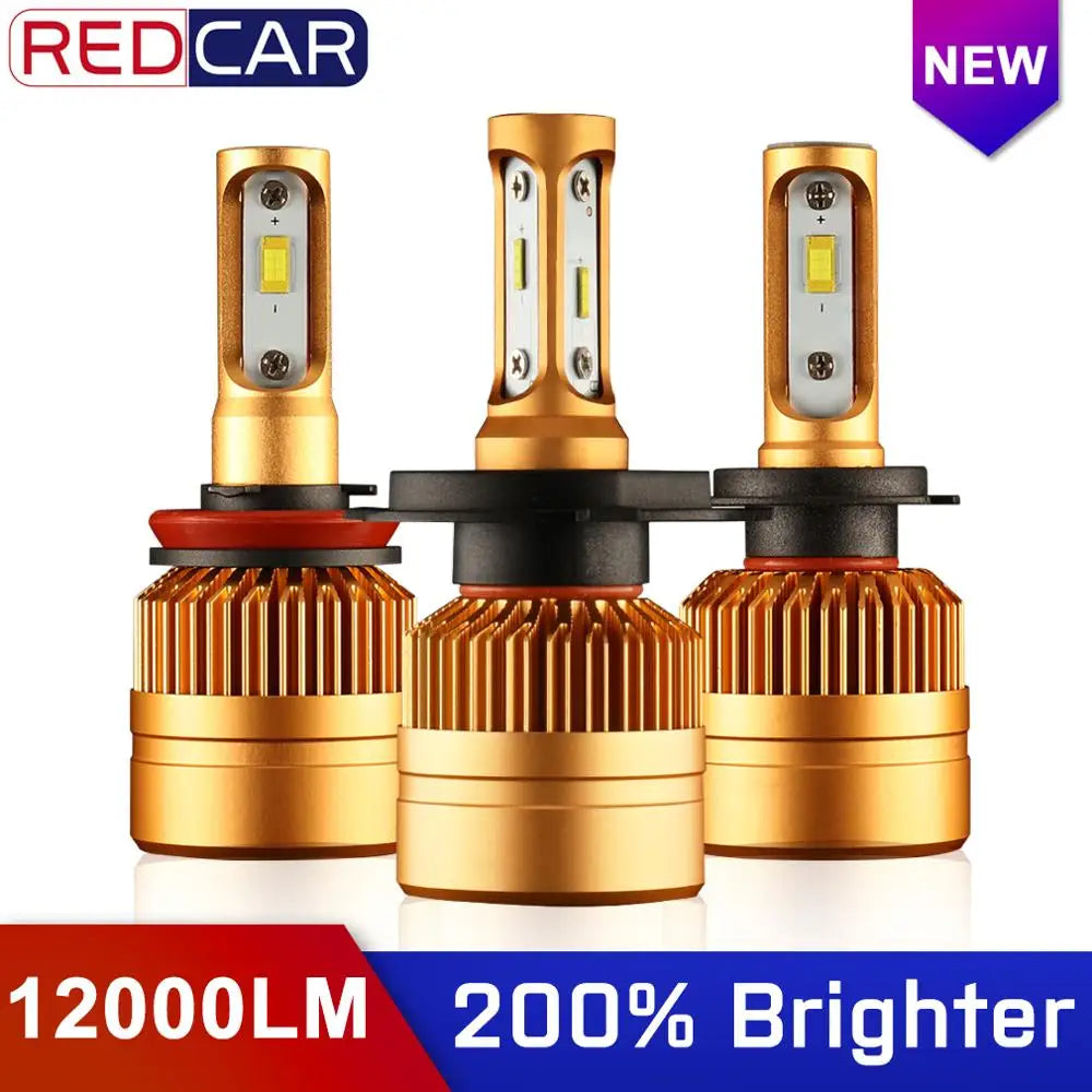 H7 LED H4 H11 H8 Car Headlight Bulbs 9006 HB4 H1 H3 HB3 H9 H27 LED Lamp with 1515 Chips 12