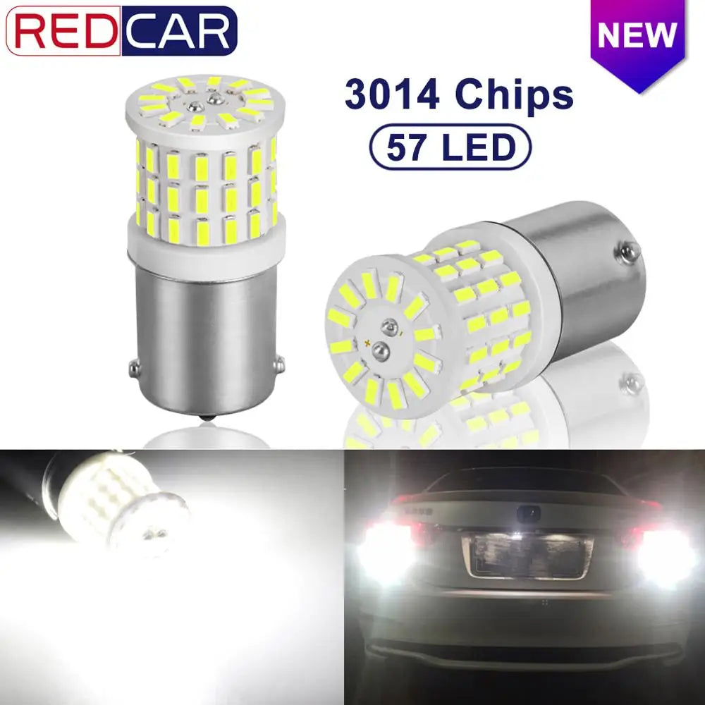 Ceramic LED 1156 BA15S P21W LED 1157 BAY15D P21/5W LED Bulbs R5W 1200LM White Car Turn Sig