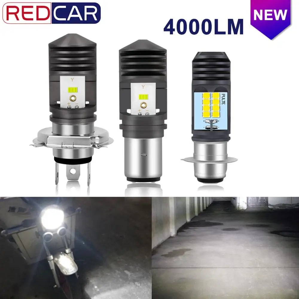 H4 Led Motorcycle H6 BA20D Led P15D H6W Canbus 4000LM Headlight Bulbs Moto Lights Hi Lo be
