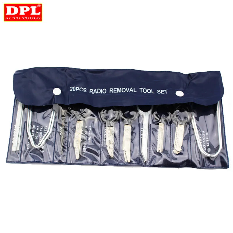20 pcs Vehicle Radio Removal Tools Door Panel Removal Realese Stereo Headunit Audio Keys Navigat - Automotive LED Light