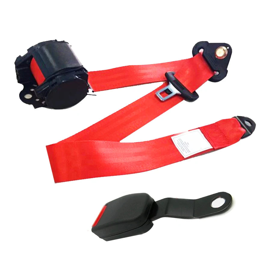 Universal Red Car Seat Belts Safety Belt Extender Extension Buckle Adujstable Shoulder Sea