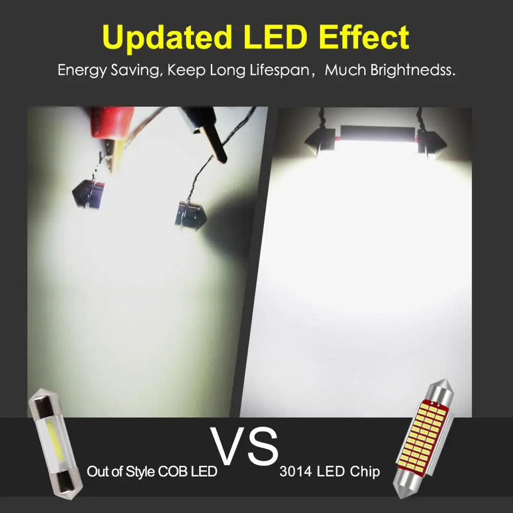 1-Piece LED Interior Light Kit for C10W C5W - Canbus Error-Free Interior Bulbs