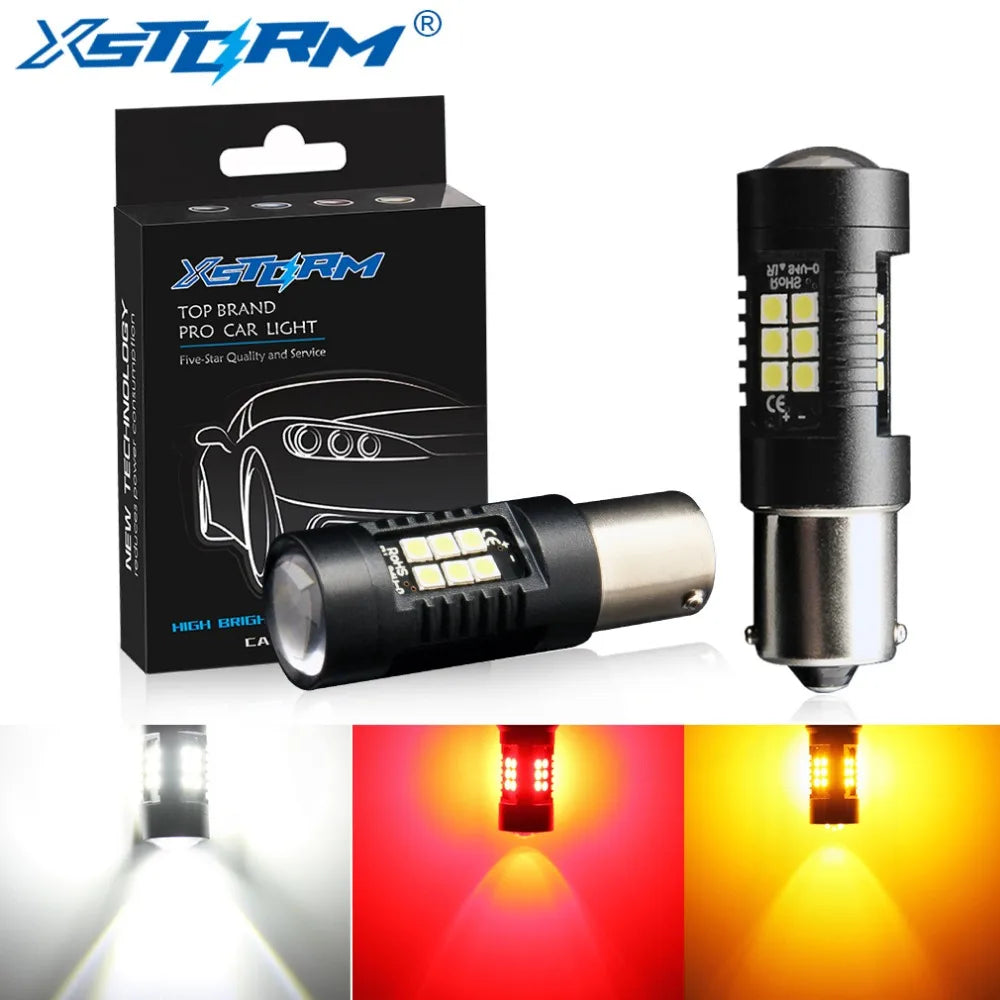 P21W R5W Led Bulbs 1156 BA15S 21 3030SMD Led Signal Light Canbus 12V 1200LM Turn Light for