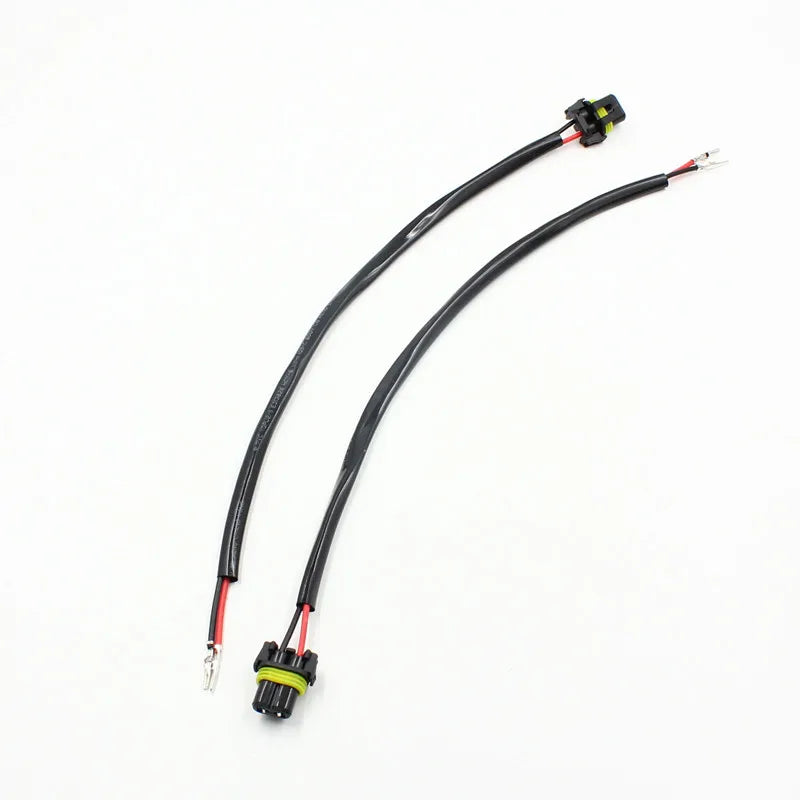 Rockeybright 2pc 12V 35W 55W HID conversion kit light bulb wire harness power plug cord H3