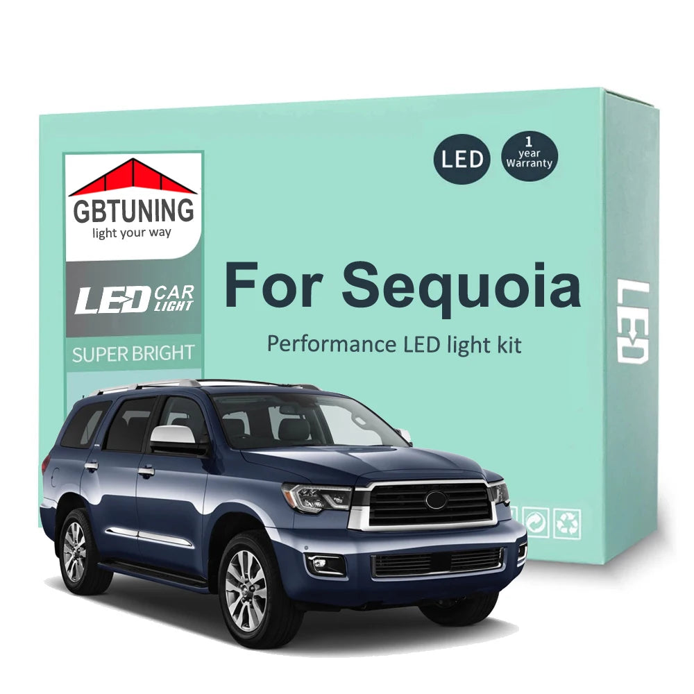 LED Interior Light Kit for Toyota Sequoia 2001-2017 - Canbus Dome Map Door Trunk Bulbs | AUTOKITSHOP