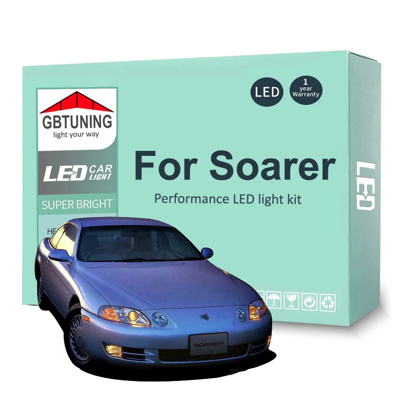 LED Interior Light Kit for Toyota Soarer Z10 Z20 Z30 1981-1996 - Canbus Dome Map Door Trunk Bulbs | AUTOKITSHOP