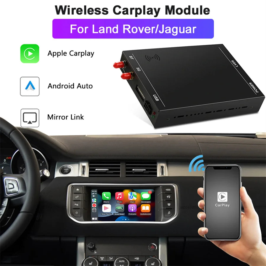 Upgrade Decoder Box muItimedia interface Carplay for Original Screen JAGUAR/Land Rover wit