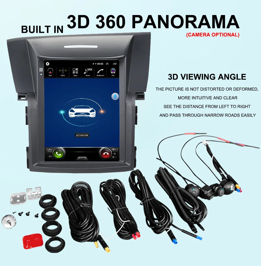 Car Radio For Honda CRV 2012 2013 2014 2015 2016 2.0L 2.4L CR-V Android 14 Tesla Style Scr