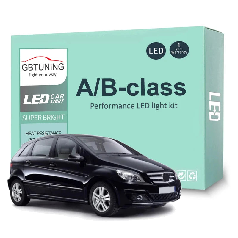 LED Interior Light Kit for Mercedes Benz A B Class W168 W169 W176 W245 W246 Car Reading Dome Trunk Lamp Canbus Error ...