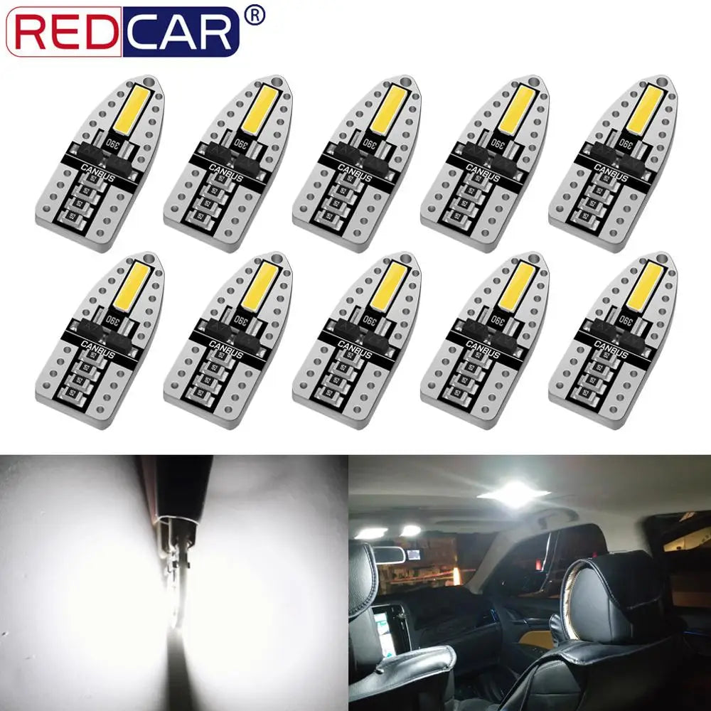 T10 W5W Canbus No Error 168 194 LED Bulb 6000K White Car Interior Lights 7020 Chips Auto C