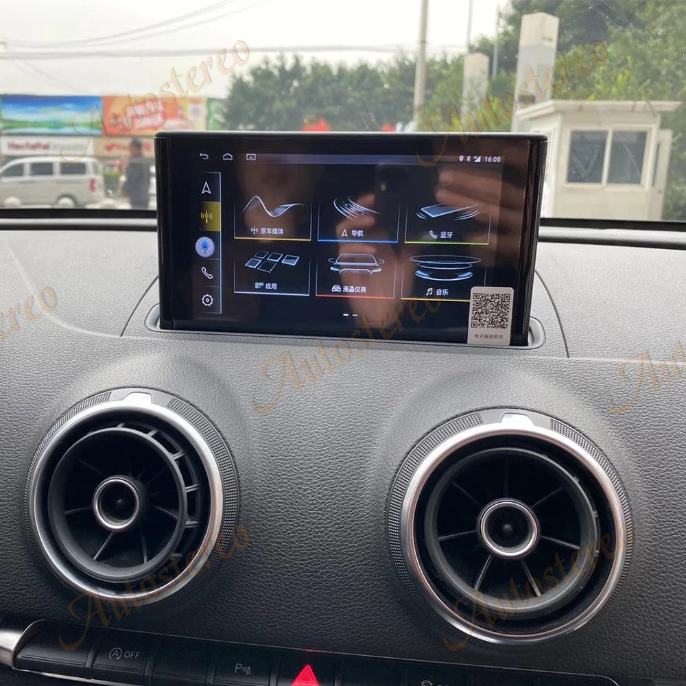 Carplay For Audi A3 2014-2019 Android 14 Car GPS Navigation Multimedia Player Car Auto Ste