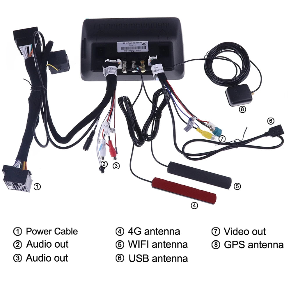 Carplay Android 13 Head Unit Car GPS Navigation For MERCEDES BENZ C W204 C180 C200 C250 C2