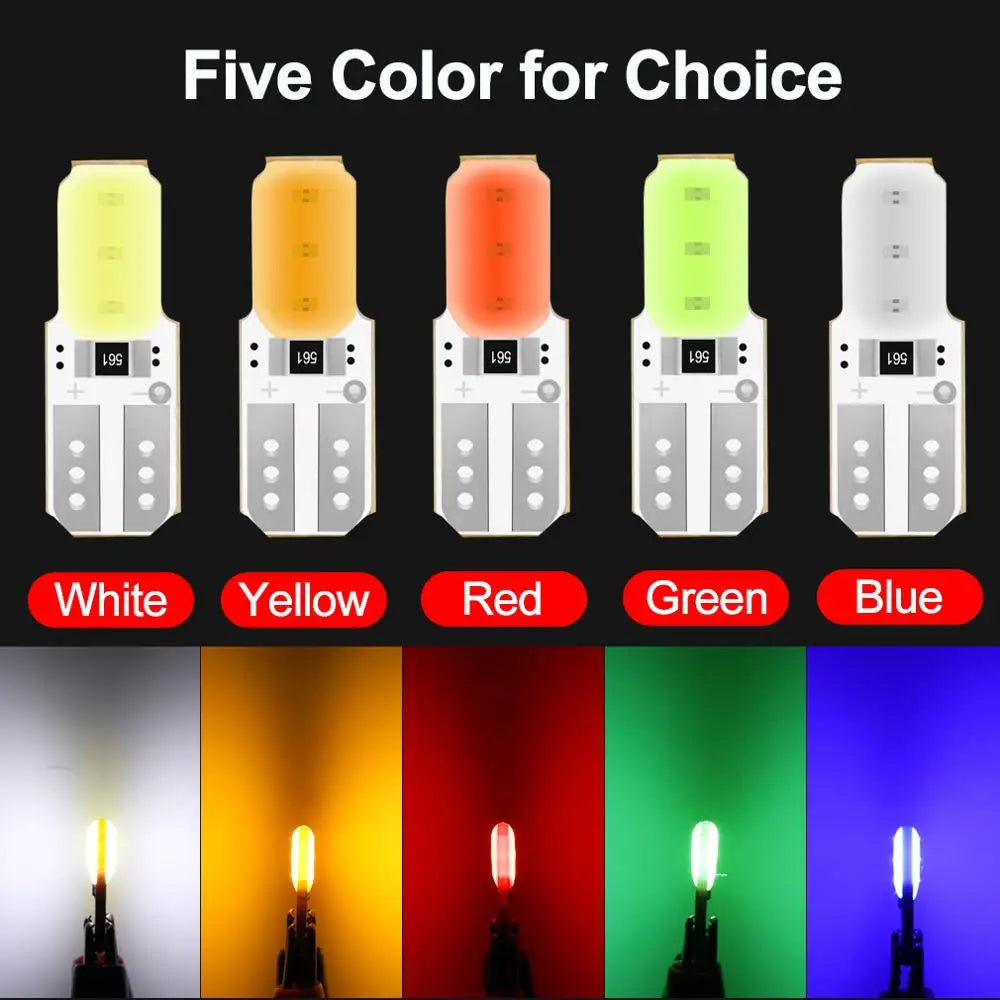 10-Piece LED Interior Light Kit for W5W T10 - Canbus Error-Free Interior Bulbs