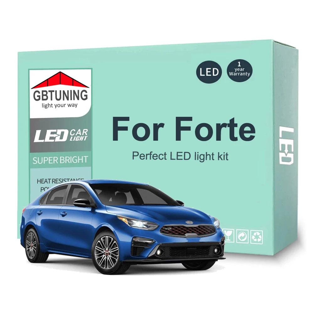 LED Interior Light Kit for KIA Forte 2009-2014 - Canbus Dome Map Door Trunk Bulbs | AUTOKITSHOP