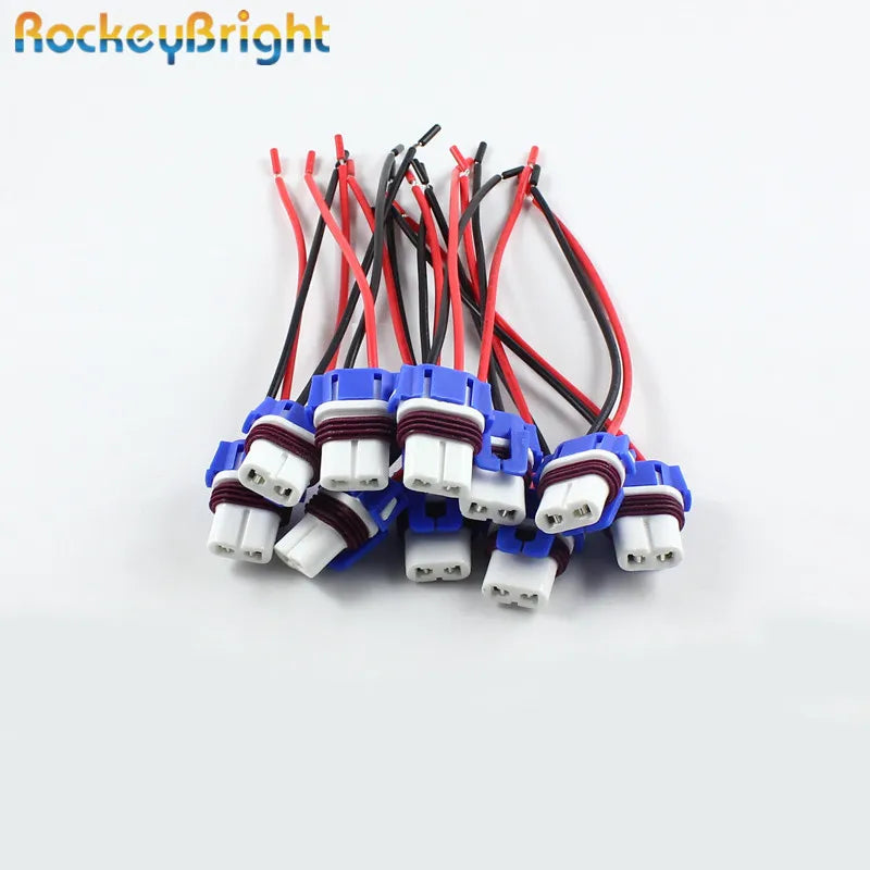 Rockeybright 9006 hb4 adapter wiring harness sockets wire for headlights fog light extensi