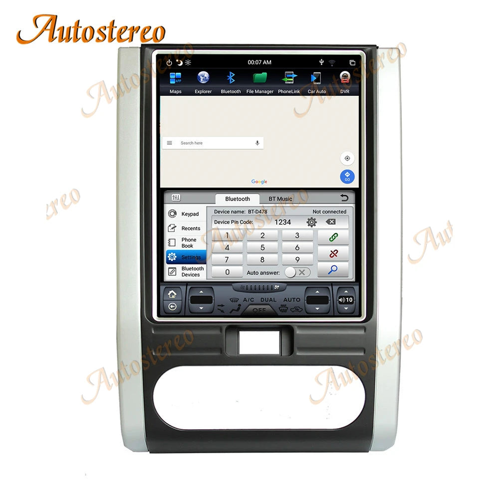 Carplay Android 13 For NISSAN X-TRAIL Qashqai 2007-2014 Tesla Style Car GPS Navigation Mul