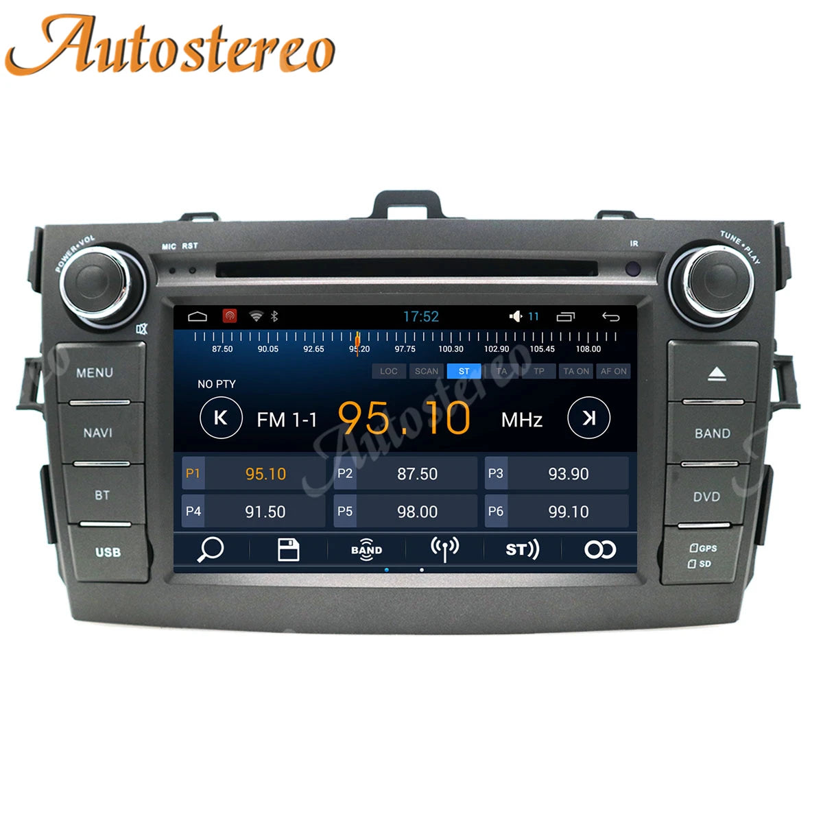 Android System Car GPS Navigation Stereo DVD Player for Toyota Corolla 2007-2013 Multimedi