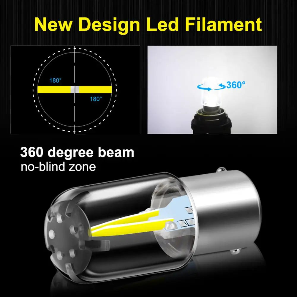 1156 1157 Led Bulb BA15S BAY15D P21W P21/5W LED R5W R10W Car Turn Signal Lights Reverse La
