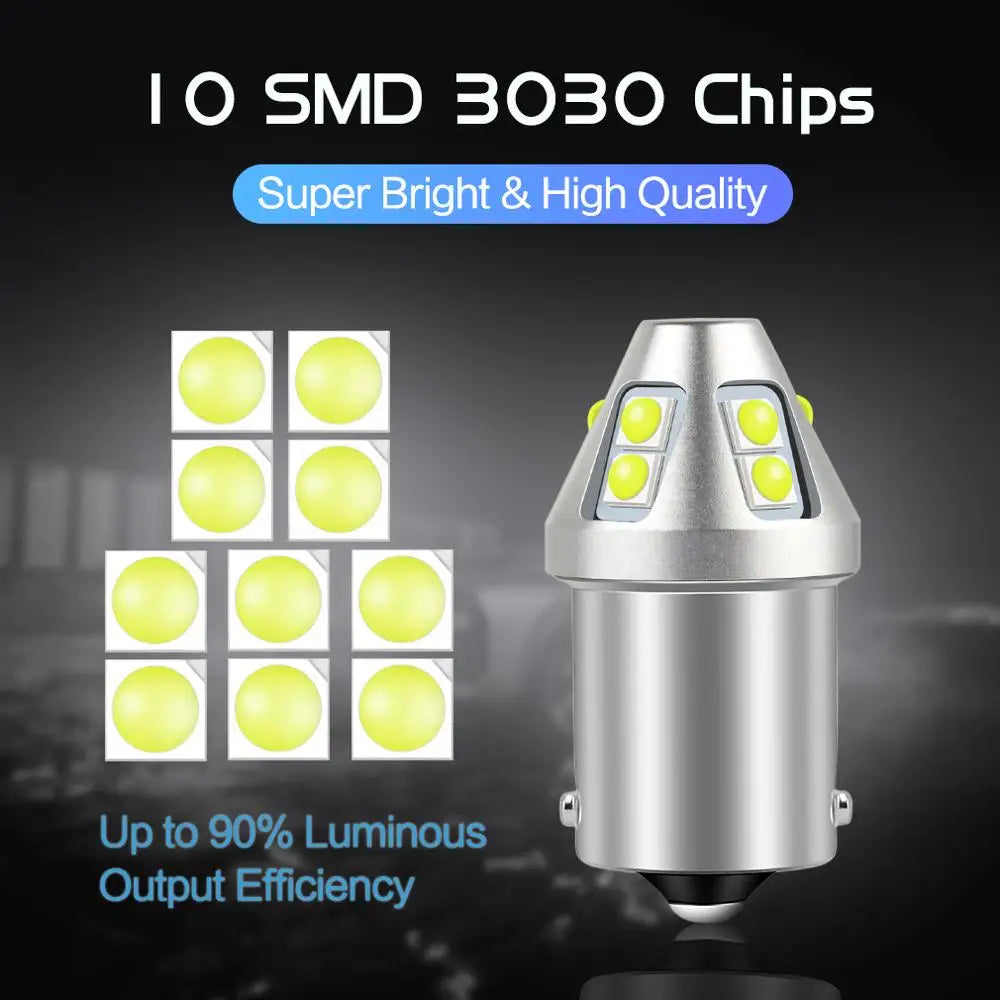 T20 1156 Led Bulb BA15S P21W BAU15S PY21W Car Turn Signal Lights BAY15D P21/5W 7440 7443 1